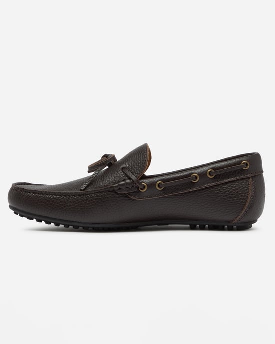 Cano Driving Shoes in Dark Brown - Image 5