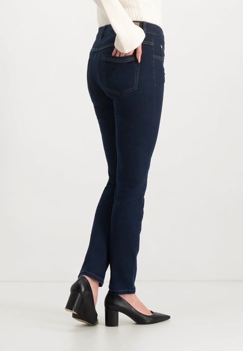 Twigie Shape-On Straight Jeans | Blue Black - Image 2