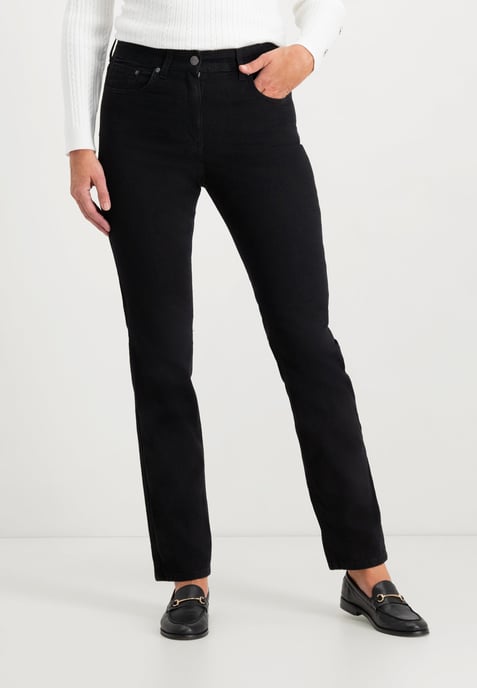 Kora Denim Classics Straight Jeans | Black-Black - Image 1
