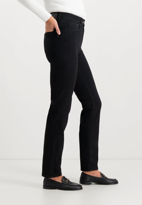 Kora Denim Classics Straight Jeans | Black-Black - Image 2