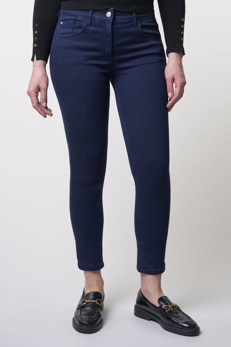 Twigie Shape-On Skinny Ankle Jeans | Blue Black - Image 1