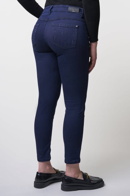 Twigie Shape-On Skinny Ankle Jeans | Blue Black - Image 3