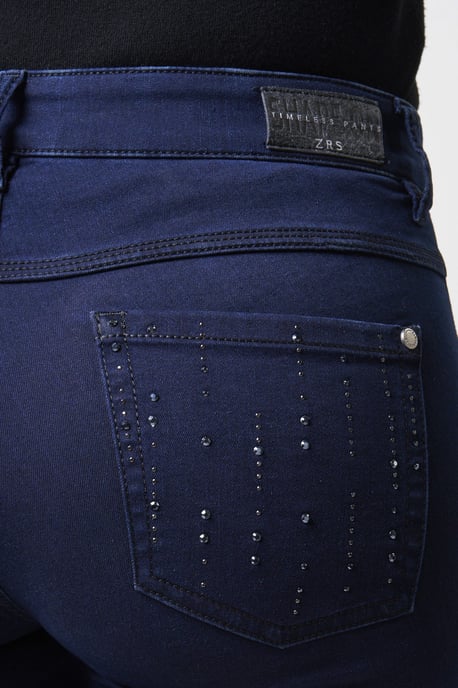 Twigie Shape-On Skinny Ankle Jeans | Blue Black - Image 4