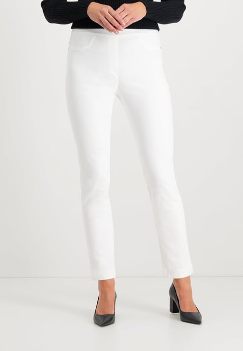 Leggie Shape-On Skinny Jeans | Optical White - Image 1