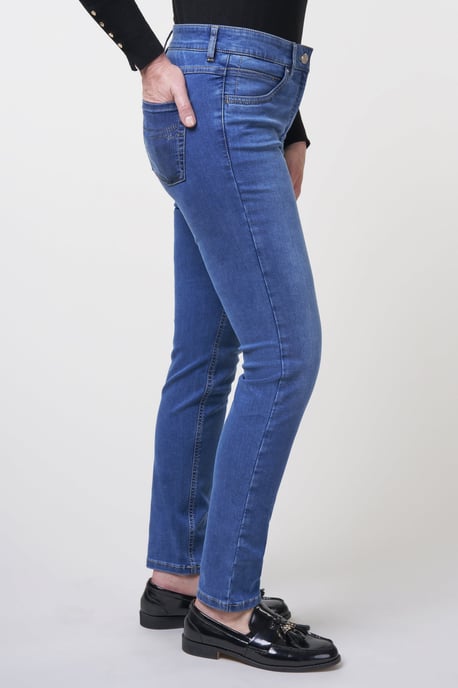 Twigie Shape-On Skinny Jeans | Stone Blue - Image 2
