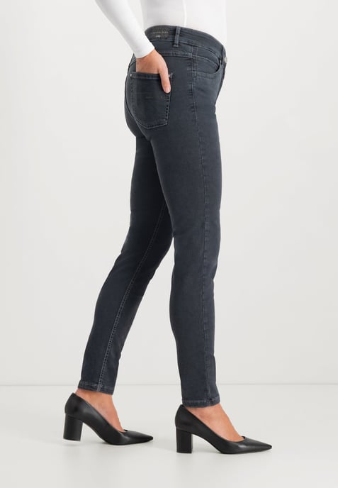 Twigie Shape-On Skinny Jeans | Anthracite - Image 2