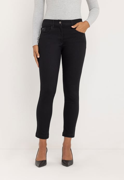 Twigie Skinny Jeans | Black-Black - Image 1
