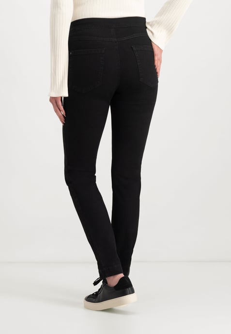 Leggie Shape-On Skinny Jeans | Black Black - Image 3