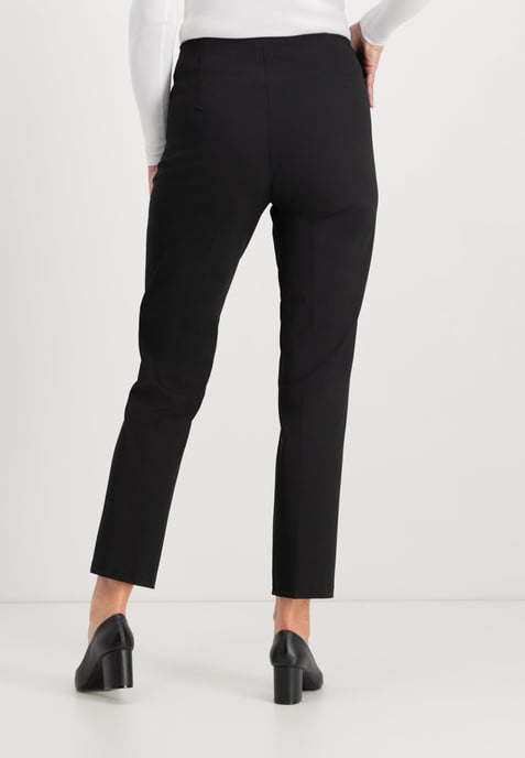Janet Techno Wool Pants | Black - Image 3