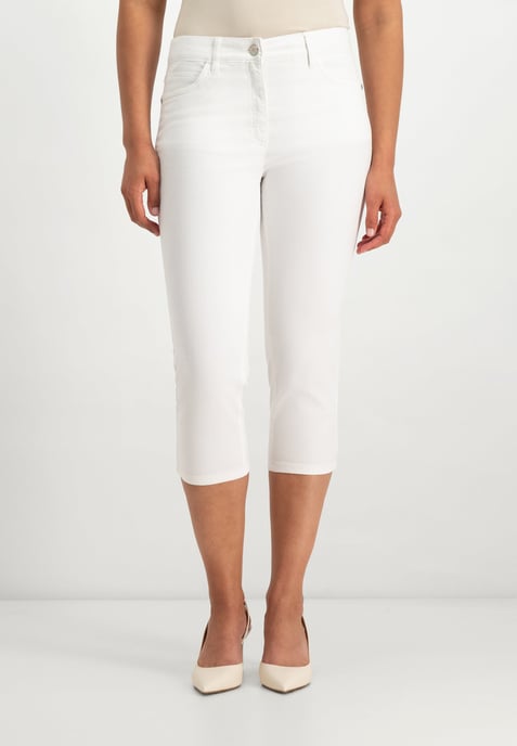 Kora Cropped Jeans | Optical White - Image 1