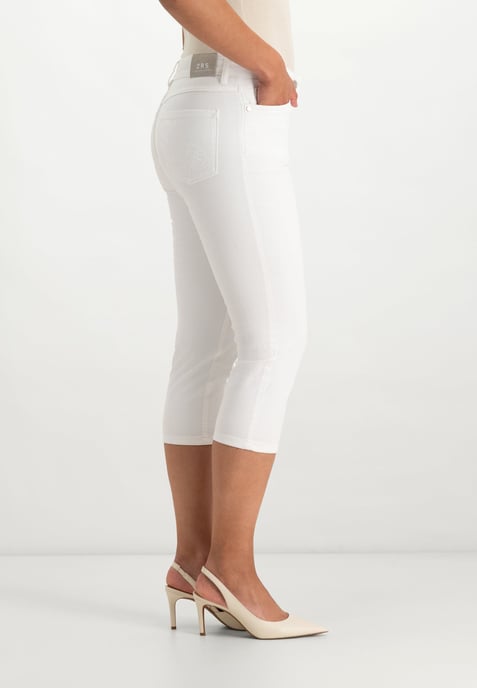 Kora Cropped Jeans | Optical White - Image 2