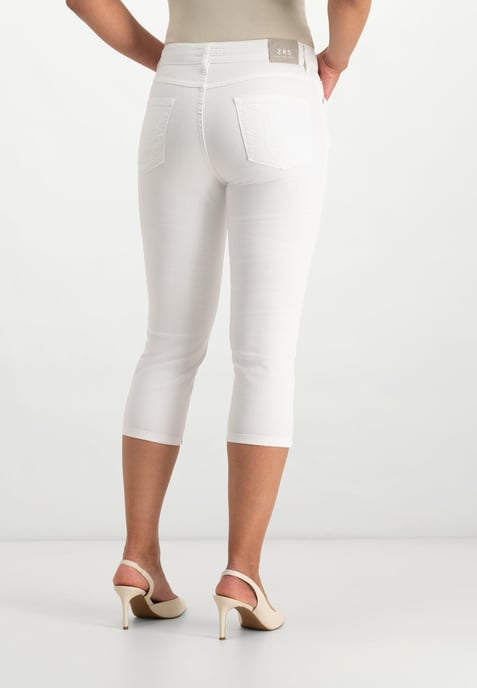 Kora Cropped Jeans | Optical White - Image 3