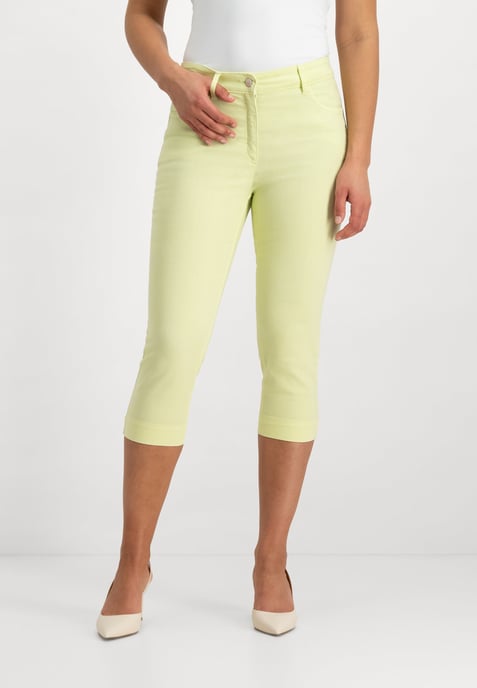 Kora Cropped Jeans | Lime - Image 1