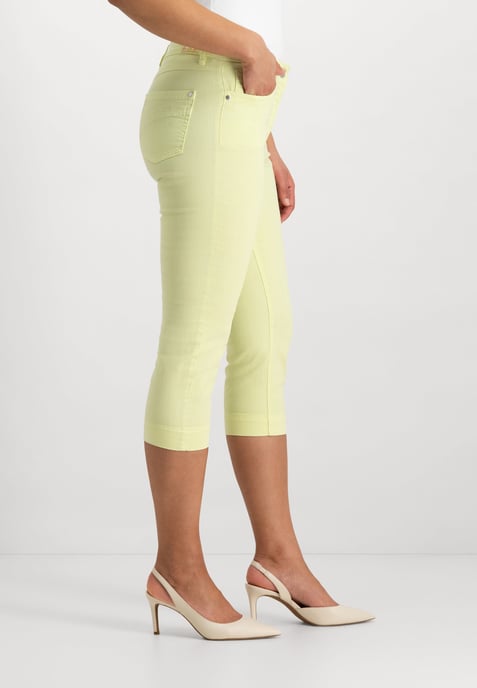 Kora Cropped Jeans | Lime - Image 2