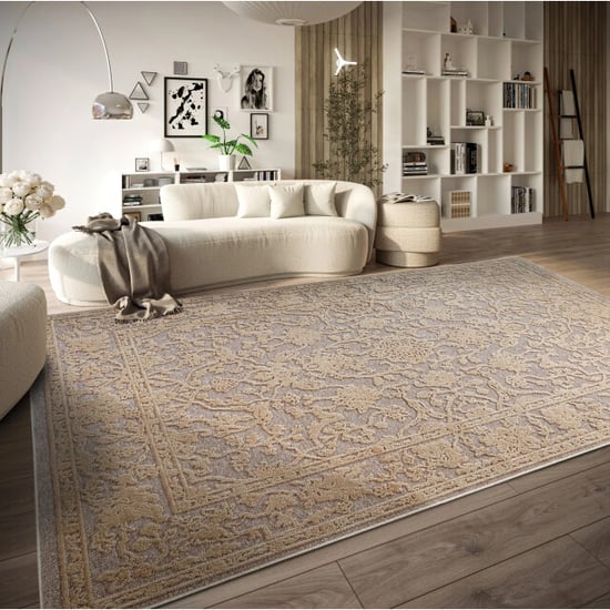 Villeroy & Boch Ambroise laagpolig vloerkleed grijs 200x290 cm - Image 5