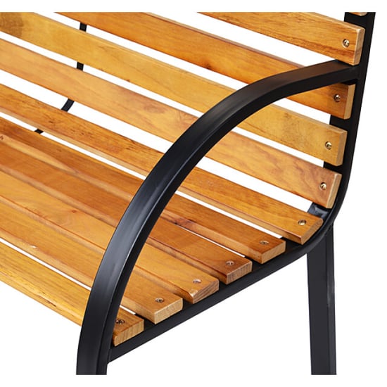 4goodz Tuinbank 2-zits zitbank staal + hout draagvermogen 230 kg - Image 6