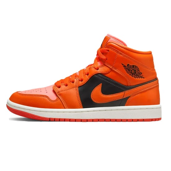 Nike unisex air jordan 1 mid se sneakers multicolour/oranje/rood/zwart maat - Image 1
