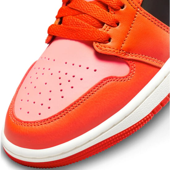Nike unisex air jordan 1 mid se sneakers multicolour/oranje/rood/zwart maat - Image 3