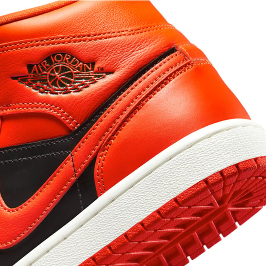 Nike unisex air jordan 1 mid se sneakers multicolour/oranje/rood/zwart maat - Image 5
