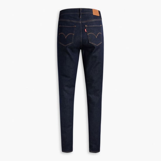 Women's Levis 720 High Rise Super Skinny-Fit Jeans in Blue - Image 2