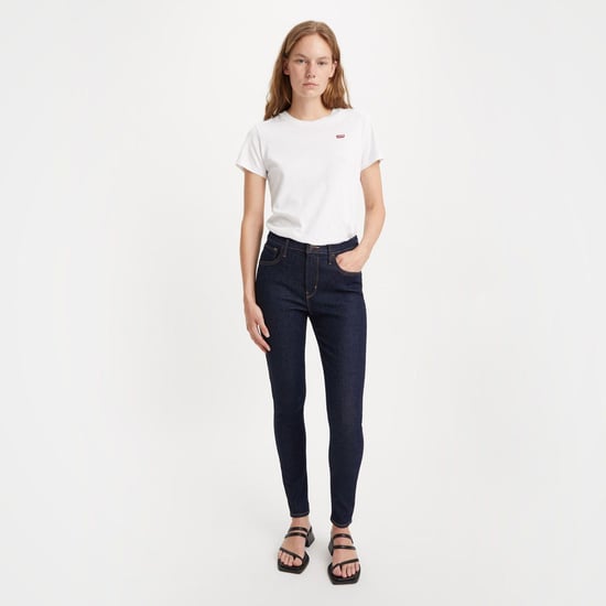 Women's Levis 720 High Rise Super Skinny-Fit Jeans in Blue - Image 3