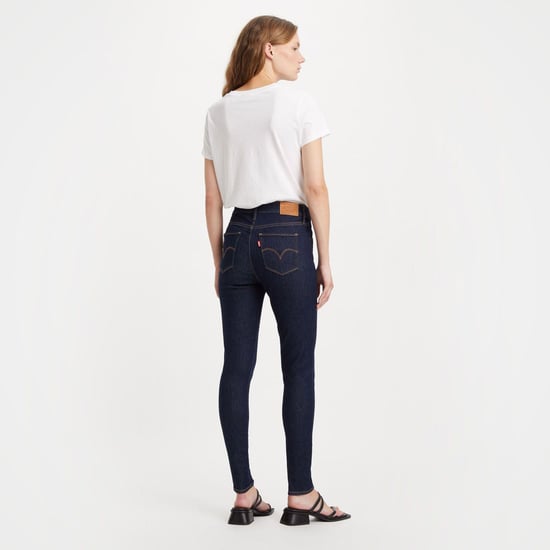 Women's Levis 720 High Rise Super Skinny-Fit Jeans in Blue - Image 4