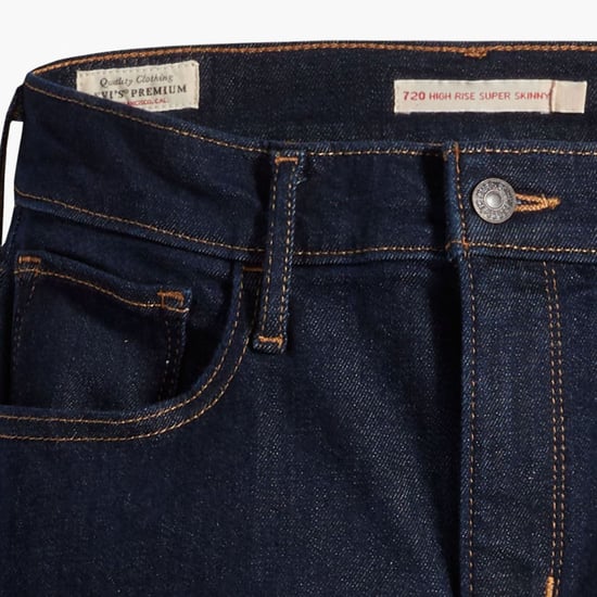 Women's Levis 720 High Rise Super Skinny-Fit Jeans in Blue - Image 6