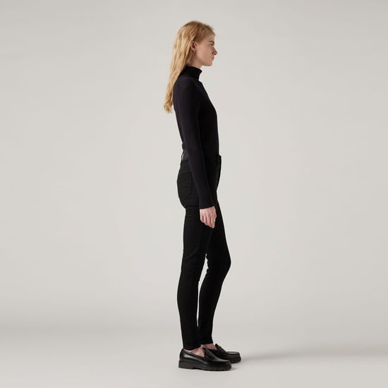 Women's Levis 720 High Rise Super Skinny-Fit Jeans in Black - Image 6