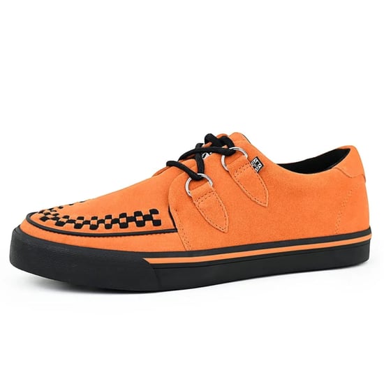 TUK Pointed Creeper Sneaker Oranje Koe Suede Platform Schoenen - A9182 - Image 4