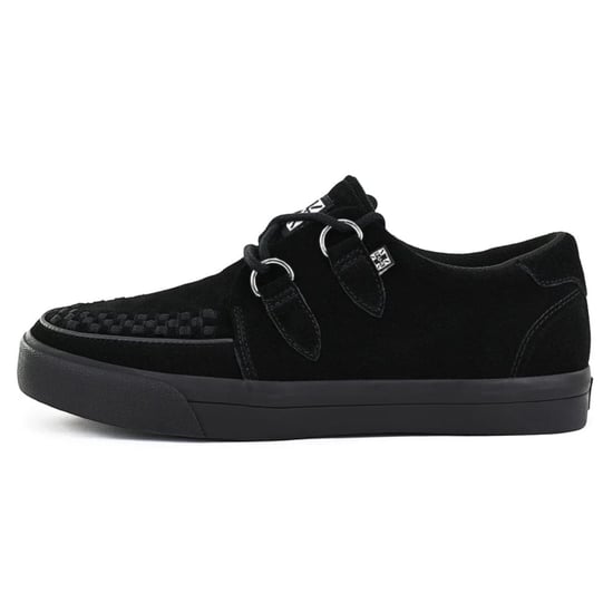 TUK Pointed Creeper Sneaker Zwart Suède Platform Schoenen - A9178 - Image 3