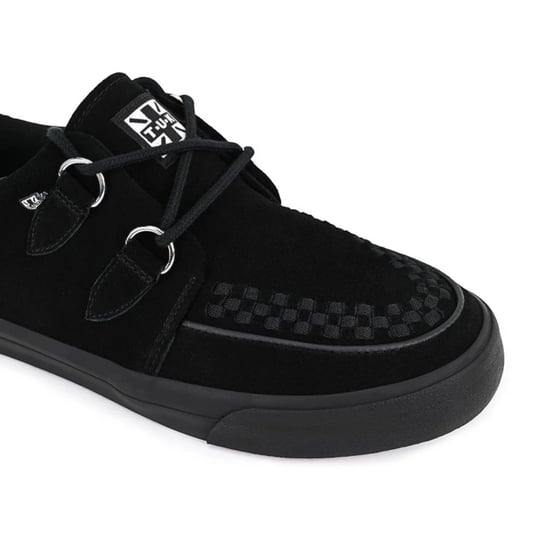 TUK Pointed Creeper Sneaker Zwart Suède Platform Schoenen - A9178 - Image 4
