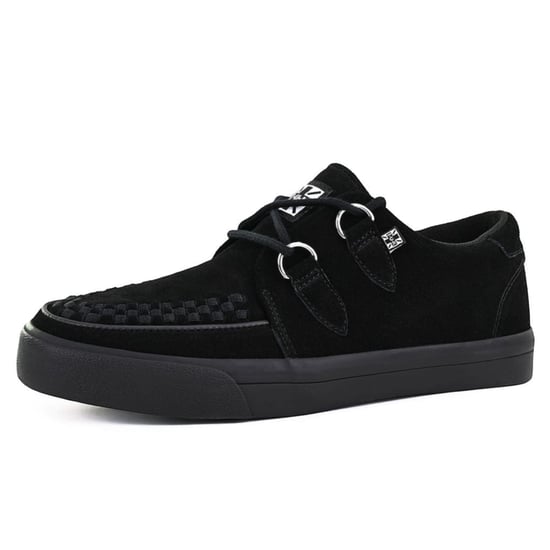 TUK Pointed Creeper Sneaker Zwart Suède Platform Schoenen - A9178 - Image 5