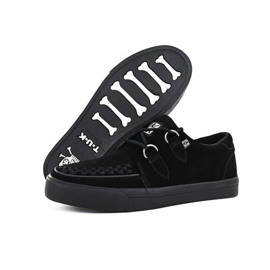 TUK Pointed Creeper Sneaker Zwart Suède Platform Schoenen - A9178 - Image 6