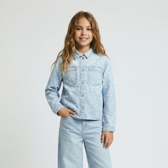Cars Kids ilyah cotton bleached used blue denim - Image 4