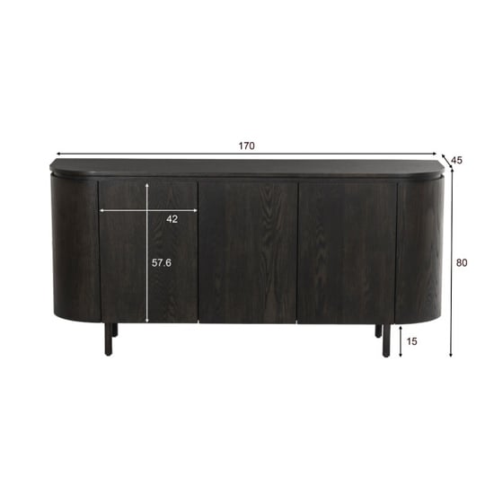 Livingfurn dressoir tobago espresso 170cm - - Image 3