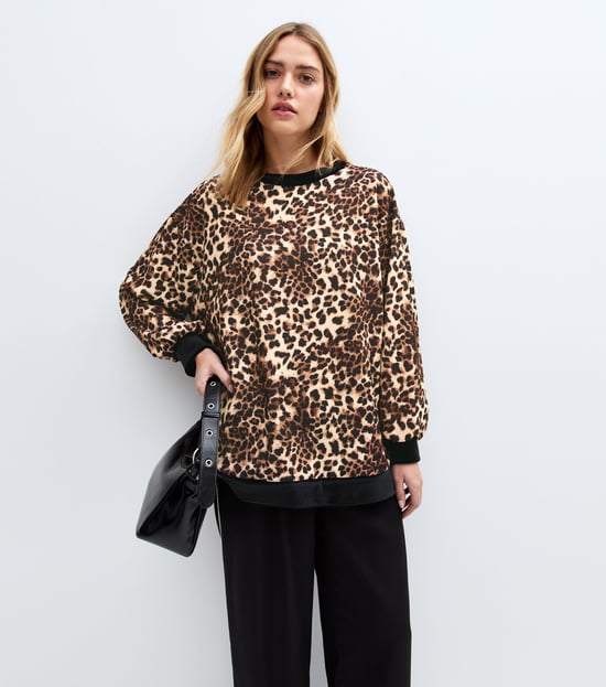 Oversized top met luipaardprint - Image 3