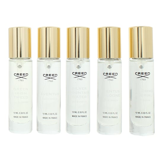 Creed Aventus, Green Irish Tweed, Silver Mountain Water, Aventus Cologne, Millesime Imperial Eau de Parfum 5 x 10ml - Image 2