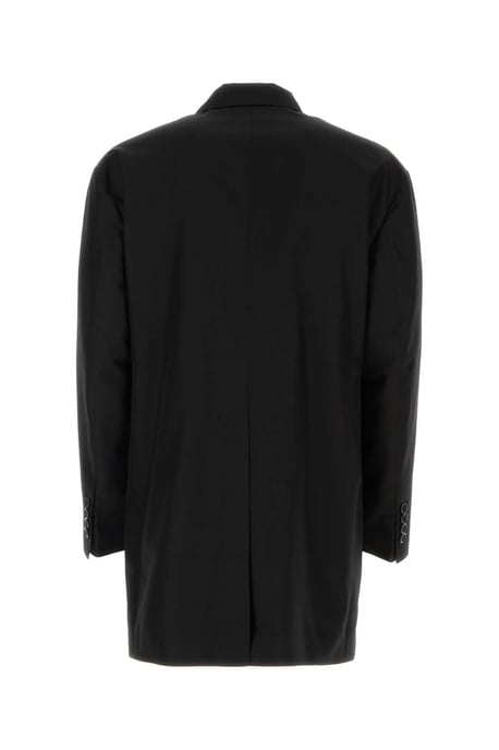Svart Shantung Oversize Blazer - Image 2