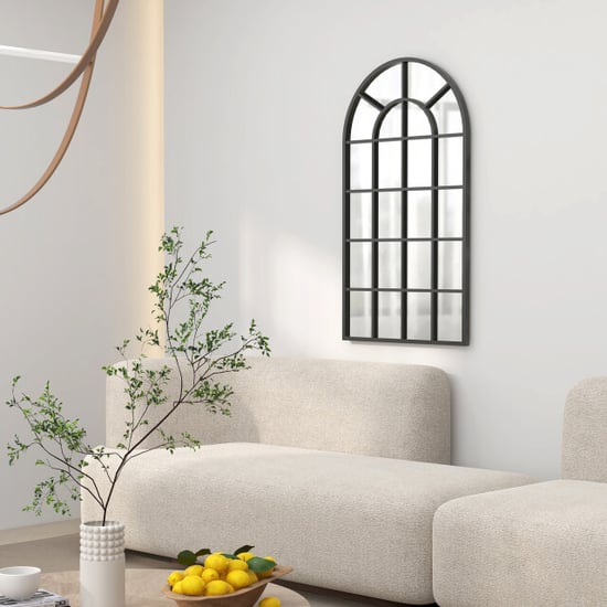 4goodz Wandspiegel raamontwerp met metalen lijst 110 x 62 cm - - Image 4