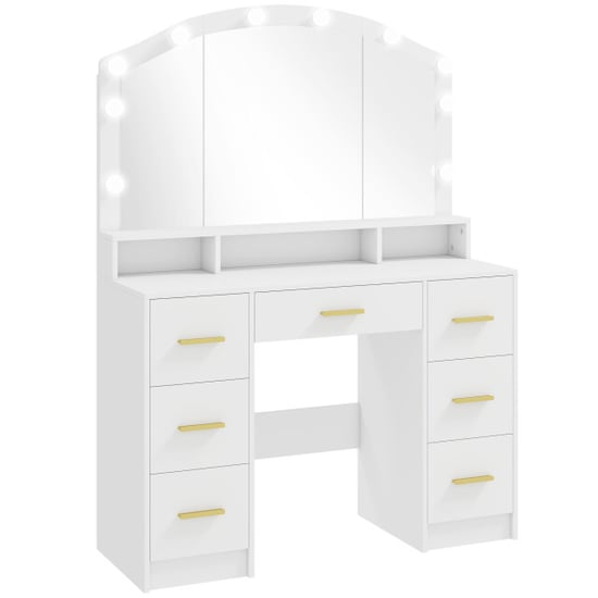 4goodz Hollywood kaptafel met 10 led 110x40x150cm - - Image 1