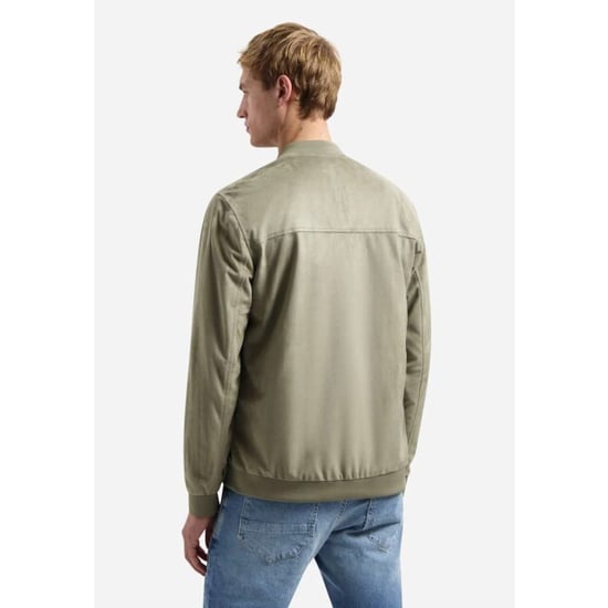 No Excess Jacket short fake suede light moss - Image 3