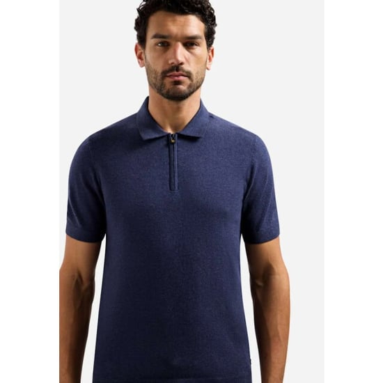 No Excess Pullover short sleeve polo zip mela night - Image 4