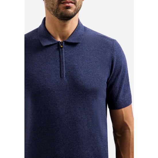 No Excess Pullover short sleeve polo zip mela night - Image 5