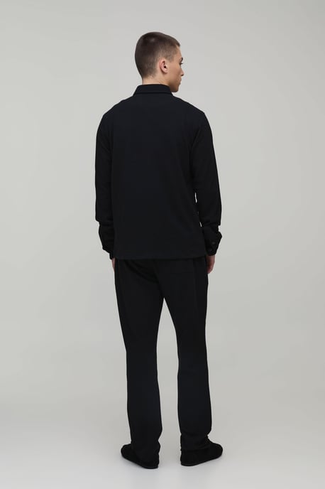Regular Fit Long Sleeve Shirt and Tapered Trouser Set - Image 2