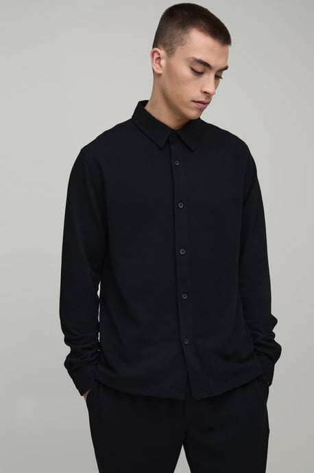 Regular Fit Long Sleeve Shirt and Tapered Trouser Set - Image 3