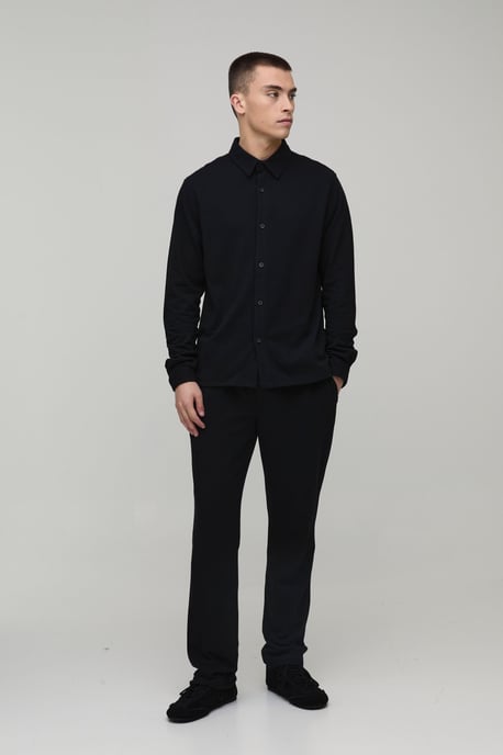 Regular Fit Long Sleeve Shirt and Tapered Trouser Set - Image 4