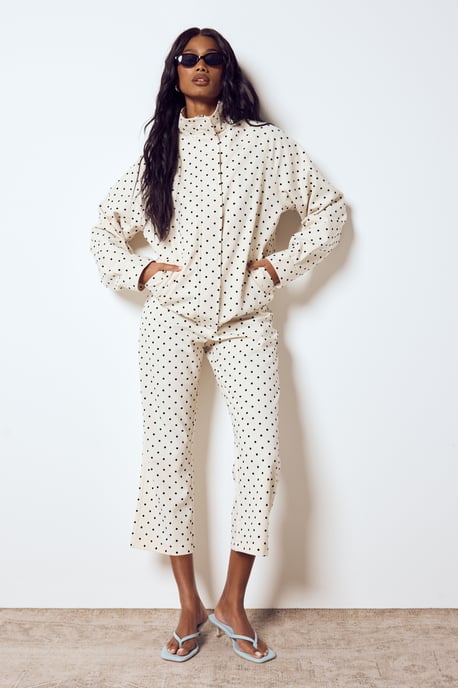 Polka Dot Capri Trousers - Image 1