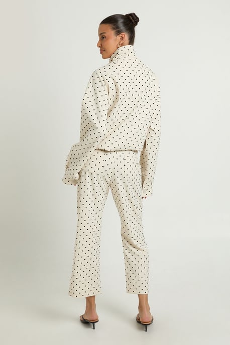 Polka Dot Capri Trousers - Image 2