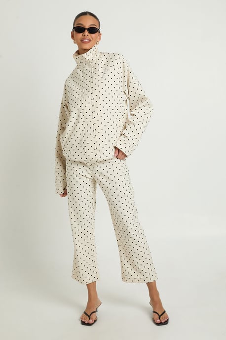 Polka Dot Capri Trousers - Image 3