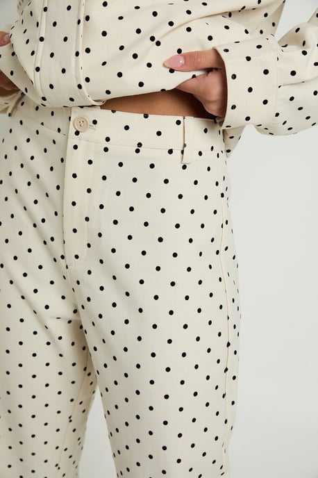 Polka Dot Capri Trousers - Image 4